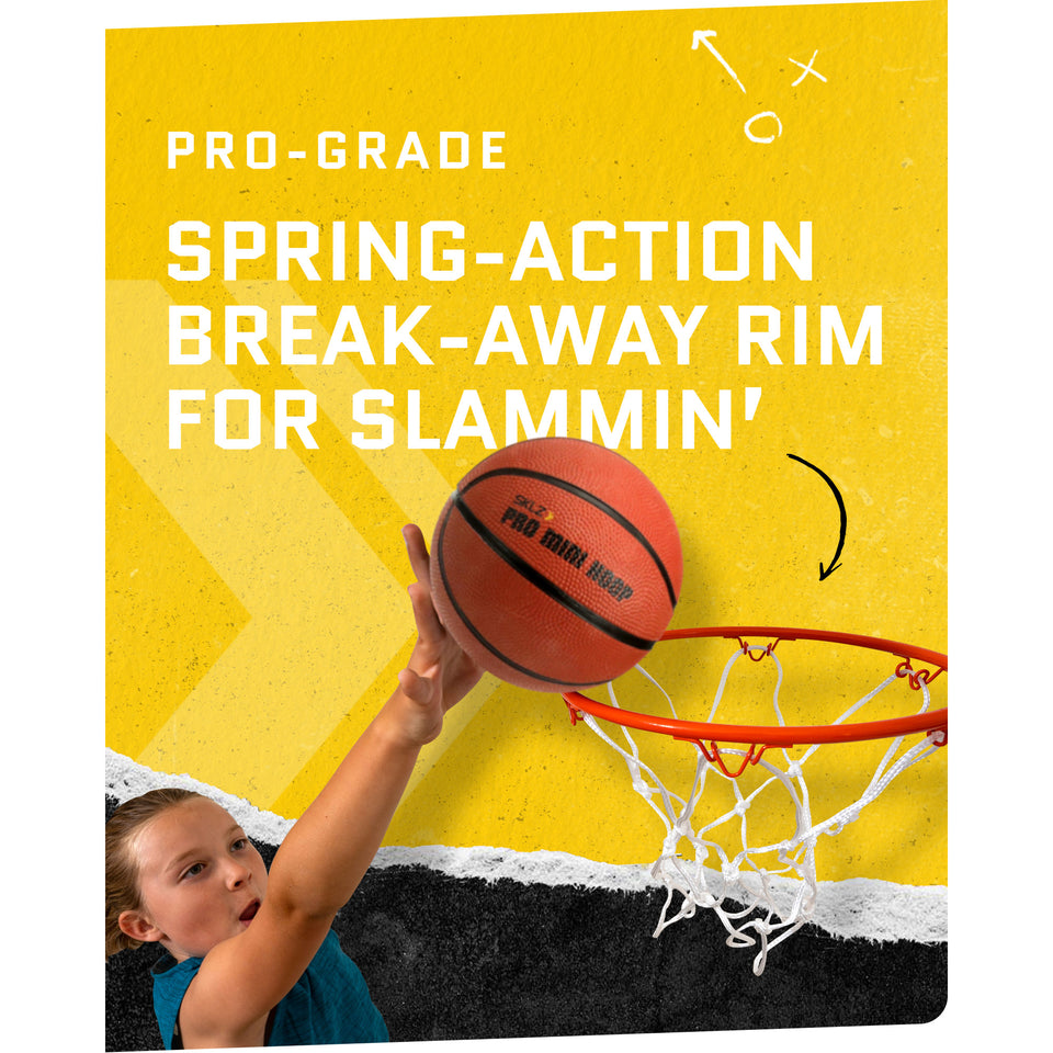 SKLZ Pro Mini Basketball Hoop with Ball, Original, Standard - 18 x 12 ...